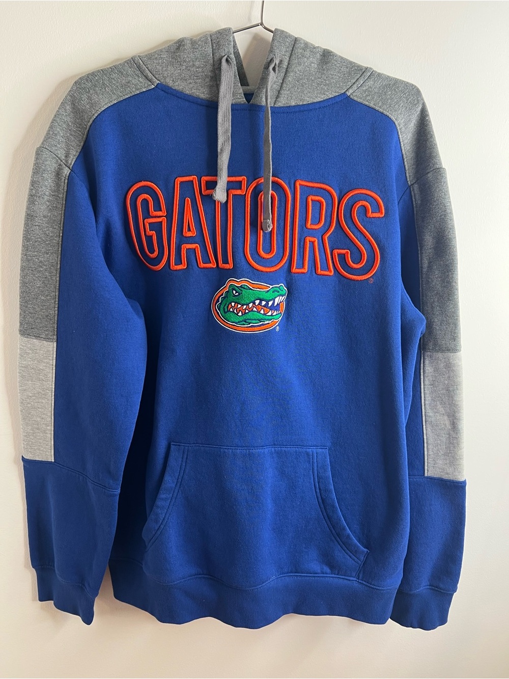 Men's Blue and Gray Gators Crewneck Hoodie